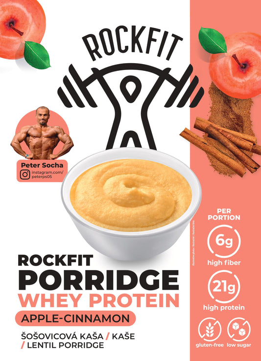 Rockfit porridge whey protein / proteínová šošovicová kaša